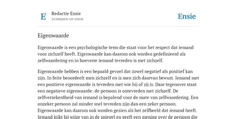 eigenwaarde definitie