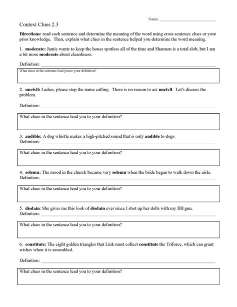 Eighth Grade Grade 8 Context Clues Questions Helpteaching Context Clues 8th Grade Worksheet - Context Clues 8th Grade Worksheet