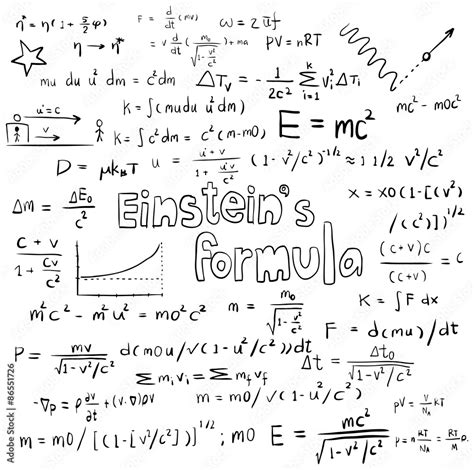 Einstein Mathematical Equations
