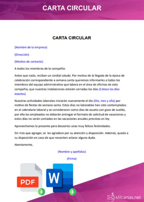 Ejemplo De Circular