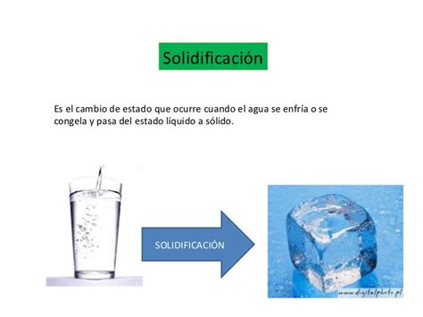 Ejemplo De La Solidificación