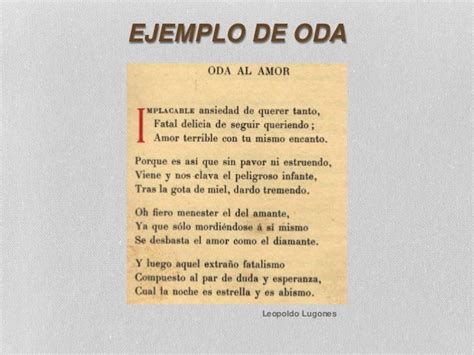 Ejemplo De Oda