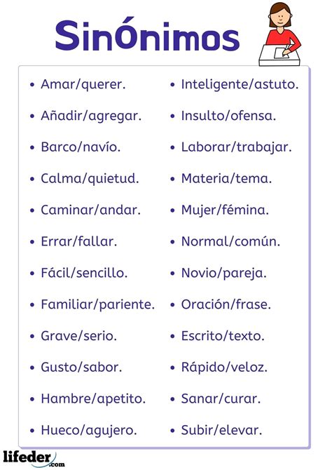 Ejemplo De Sinonimia