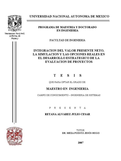 Ejemplo De Tesis
