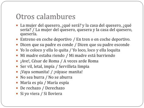 Ejemplos De Calambures