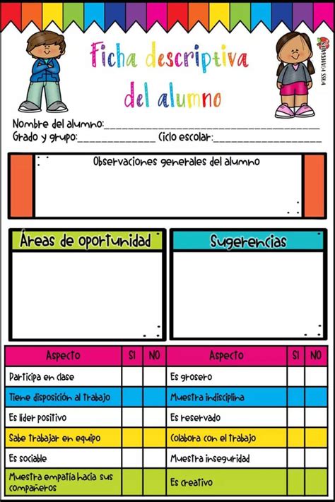 Ejemplos De Fichas Descriptivas