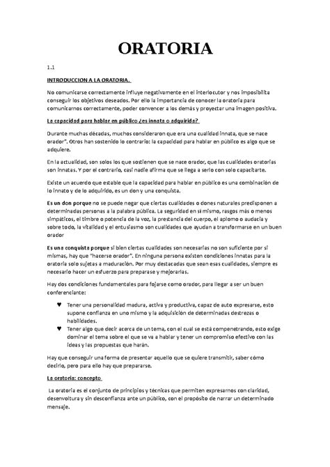 Ejemplos De Oratoria
