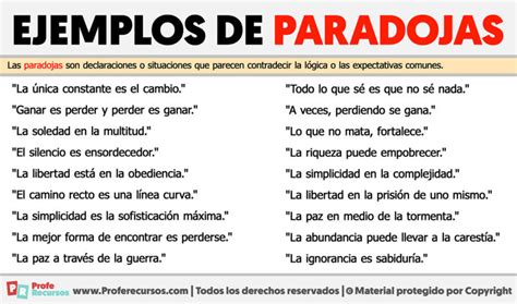 Ejemplos De Paradoja