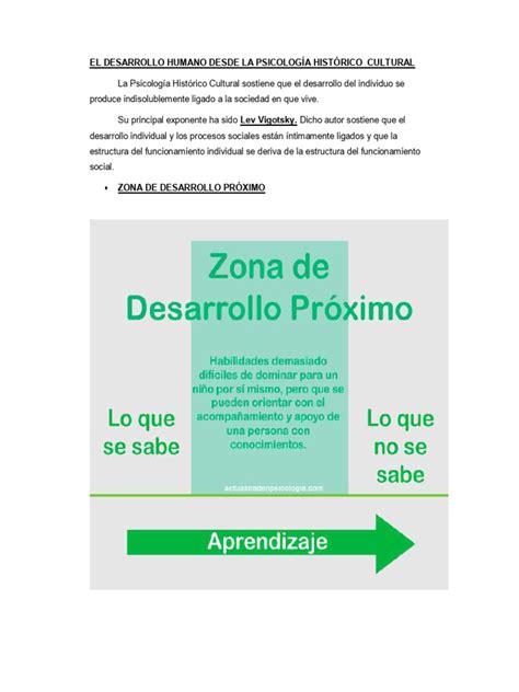 ejemplos de zona de desarrollo proximo pdf