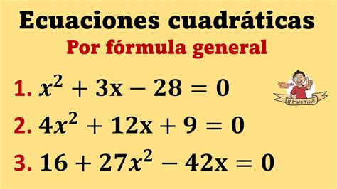 Ejercicios Formula General