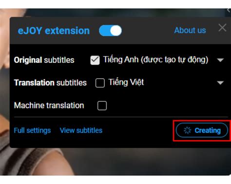 ejoy extension | Translate subtitles automatically with Machine Translation