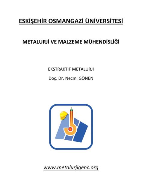 ekstraktif metalurji prensipleri pdf
