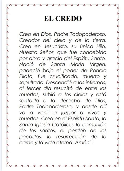 El Credo Completo