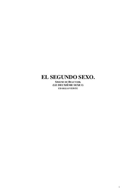 el segundo sexo pdf santa cruz de tenerife