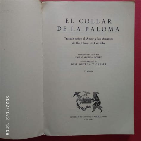 Read El Collar De La Paloma Spanish Edition 