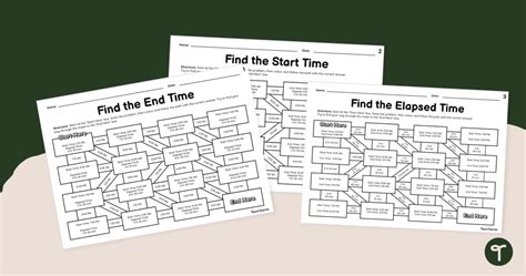 Elapsed Time Math Maze Worksheets Teach Starter Math Maze Worksheets - Math Maze Worksheets