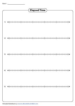 elapsed time number line