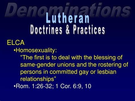 elca and homosexuality