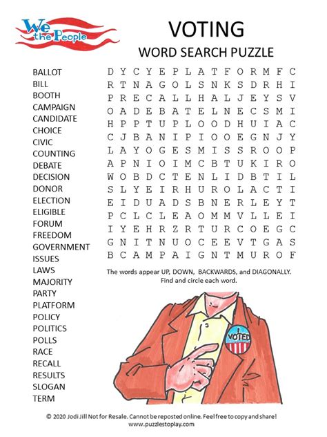 Election Day Word Search Answers Printable Election Day Election Day Activities For Third Grade - Election Day Activities For Third Grade
