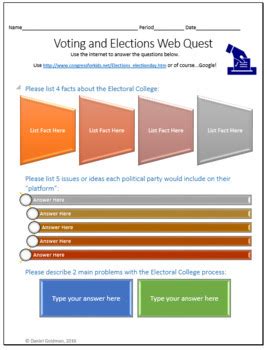 Election Webquest A Voting Activity Education World Voting Activities For First Grade - Voting Activities For First Grade
