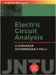 electric circuit analysis sudhakar