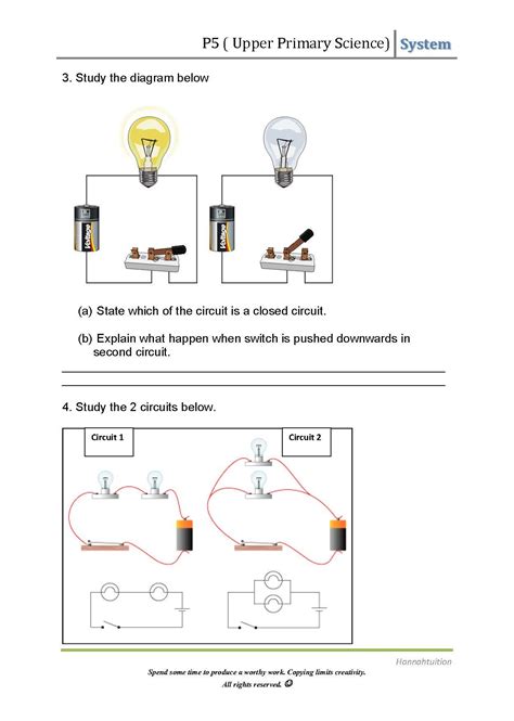 Electric Circuits Applied Science Worksheets For Fourth Grade Circuit Worksheet For 4th Grade - Circuit Worksheet For 4th Grade