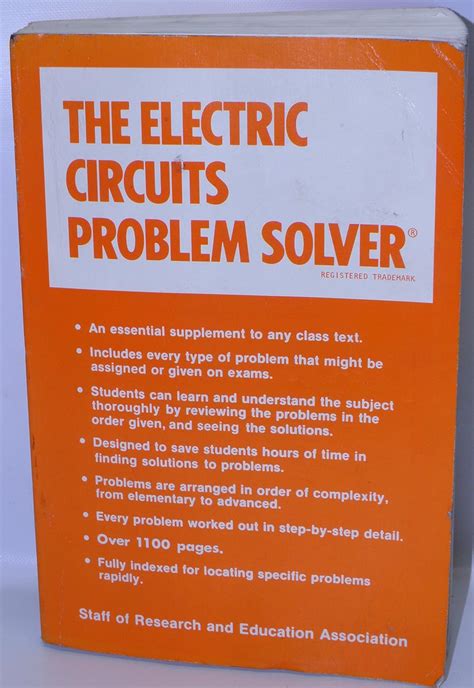 Electric Circuits Problem Solver Problem Solvers Solution Guides