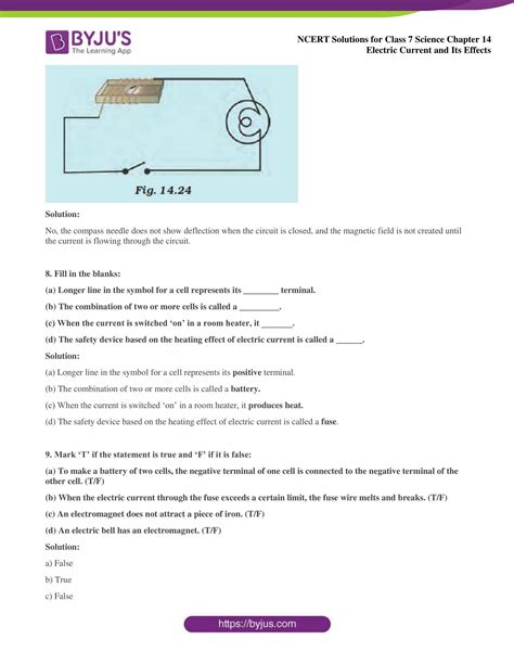 electric current answers