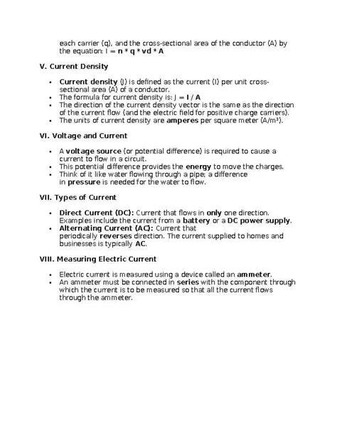 electric current guided and study answers