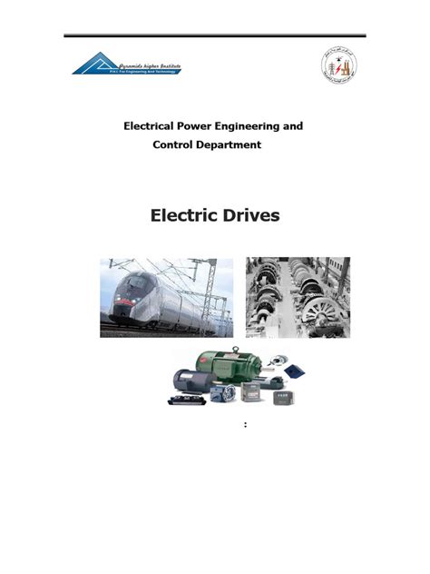 Electric Drives Lecture Notes Pdf Download Drbdigital