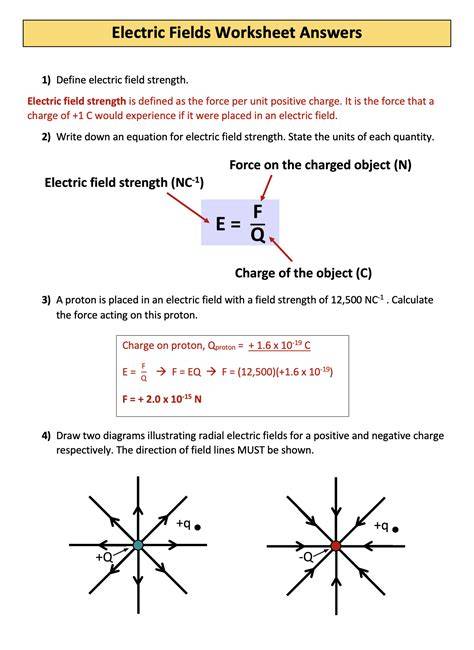 electric force and fields answers holt physics