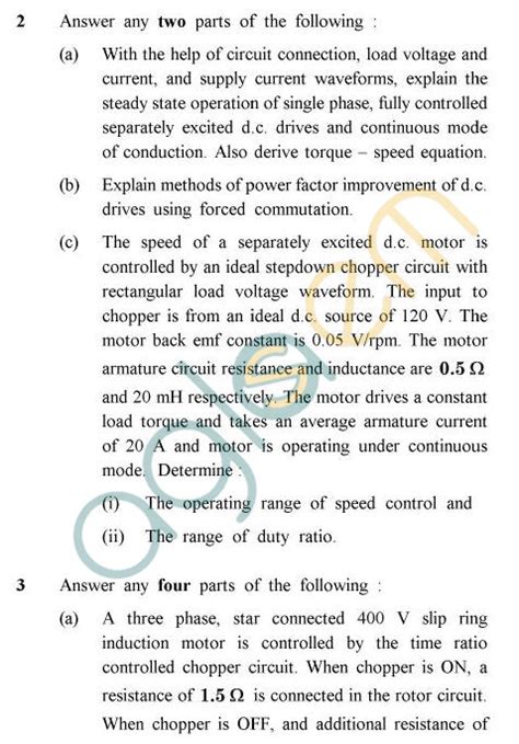 Full Download Electric Drives And Control Question Papers 