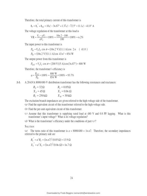 Download Electric Machinery Fundamentals 4Th Edition Solution Manual 