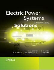 Read Electric Power Systems Weedy Solution 