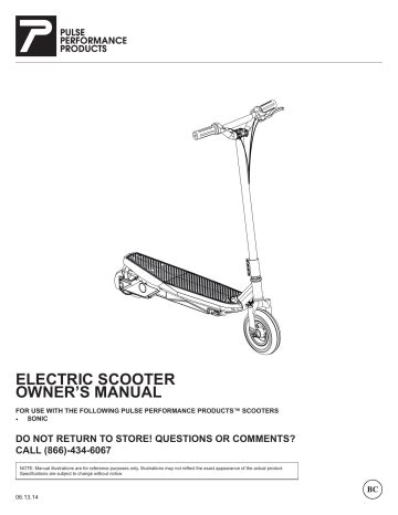 Read Online Electric Scooter Rally 500 Owners Manual 