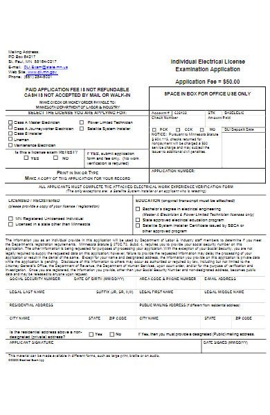 Electrical B Licence Application Form In Tamilnadu
