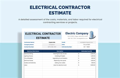 Electrical Construction Cost Estimating