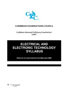 electrical electronic technology cxc past papers