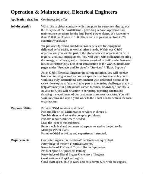 Electrical Engineer Responsibilities
