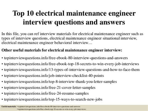 Electrical Engineering Interview Questions