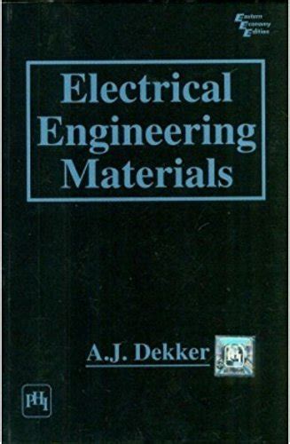 Electrical Engineering Materials Dekker Solution