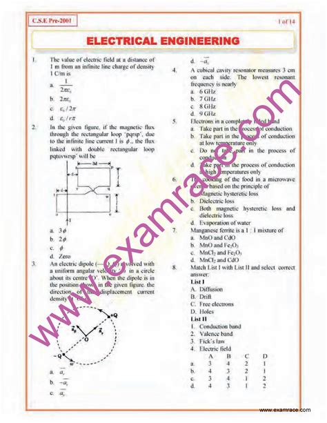 Electrical Engineering Objective Questions And Answers Galgotia Publications