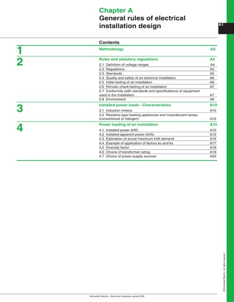Electrical Installation Design General Rules