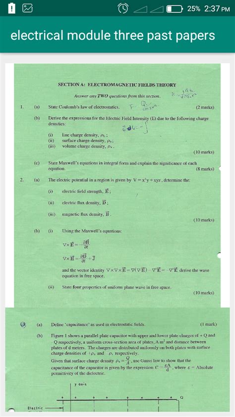 Electrical Installation Paper 2 Question Papers