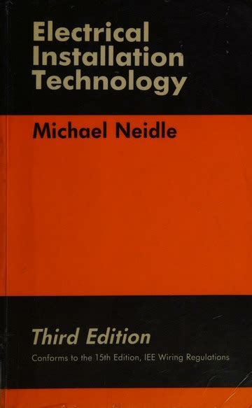 Electrical Installation Technology Michael Neidle