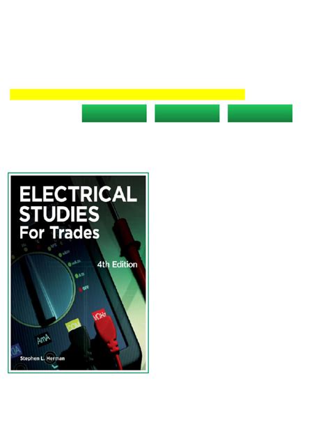 Electrical Studies For Trades 4th Edition