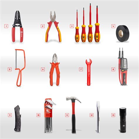 Electrical Tools And Equipment With Name