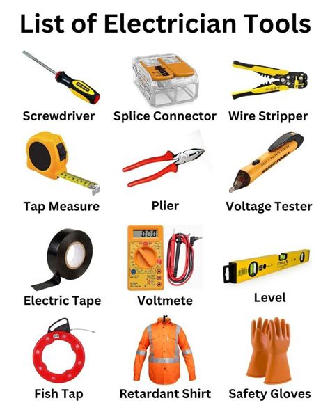 Electrical Tools Name