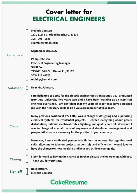 Full Download Electrical Engineering Cover Letter Example 