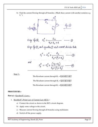 Read Online Electrical Engineering Lab Manual 1St Year 